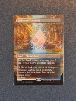MTG Hallowed Fountain - Showcase - Lorwyn Eclipsed - ECL - Near Mint+ - Image 1