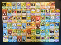 (71) POKEMON JAPANESE VINTAGE LOT ROCKET FOSSIL JOLTEON EKANS ENERGY - Image 1