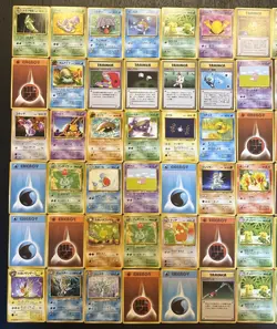 (71) POKEMON JAPANESE VINTAGE LOT ROCKET FOSSIL JOLTEON EKANS ENERGY - Image 2