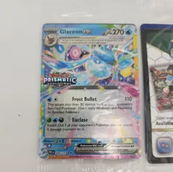 Pokemon Glaceon ex 026/131 Prismatic Evolutions Stamped Promo Card - SEALED - Image 2