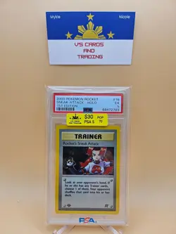 2000 Pokemon Rocket Sneak Attack 1st Edition #16 PSA 5 - Image 1