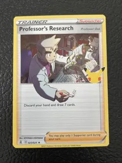 Pokemon Celebrations Professor's Research Holo 23/25 Pack Fresh! Near Mint! - Image 1