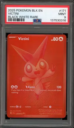 Pokemon Victini Black Bolt Black White Rare #171 PSA 9 Mint - Image 1