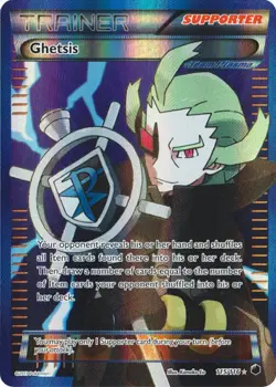 Ghetsis - 115/116 - Full Art Ultra Rare LP, English Pokemon Plasma Freeze - Image 1