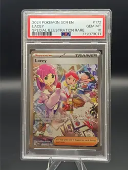 Pokemon S&V Stellar Crown Lacey #172/142 Special Illustration Rare PSA 10 Gem MT - Image 1