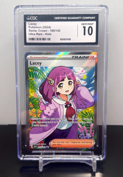 Pokemon - CGC 10 - Lacey 166/142 - Stellar Crown Full Art Secret Rare - Image 1