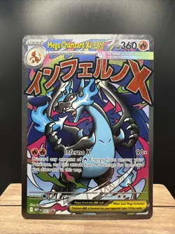Pokemon Phantasmal Flames Mega Charizard X EX Full Art Black Star UPC Promo #023 - Image 1