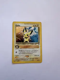 Pichu Holo 12/111 Pokemon Neo Genesis Unlimited HP - Damaged - Image 1