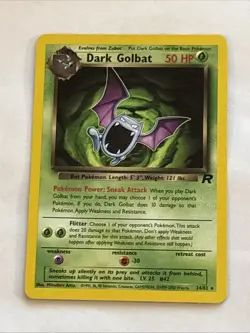 Dark Golbat 24/82 Team Rocket Regular Pokemon TCG Awesome Card! - Image 1