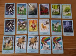 Bella Sara Northern Lights Trading Cards Horses Pegasus Unicorn17 Total, 1 Foil - Image 1