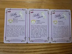 Bella Sara Bella’s Ball Series RARE LENTICULAR Cards L1, L3, L4 Bella Sara Wings - Image 2