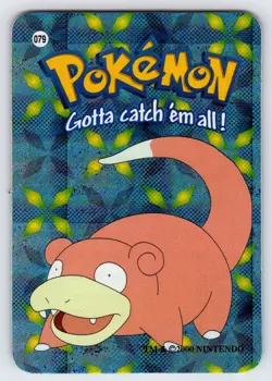Slowpoke #79 Pokemon Vending Prism Holo Sticker Card Nintendo Authentic - Nm - Image 1