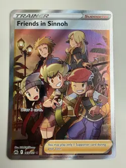 Friends in Sinnoh - 149/159 - Pokemon Crown Zenith Sword Shield Full Art Card NM - Image 1