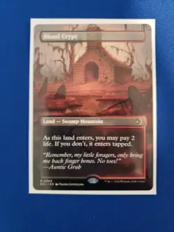 MTG Blood Crypt Borderless Lorwyn Eclipsed Regular Card NM - Image 1