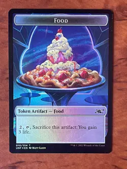 Squirrel/Food Token Foil MTG Magic the Gathering Card NM Near Mint UNF - Image 2
