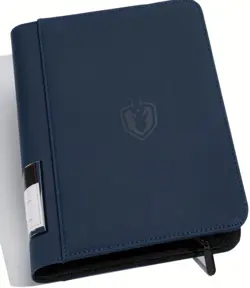 NAVY- 9 Pocket Card Binder, Premium Zip Trading 540 Double 540 - Image 2