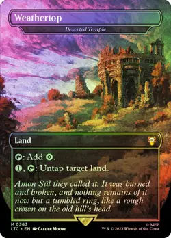 Magic The Gathering MTG DESERTED TEMPLE (WEATHERTOP) FOIL The Lord of the Rings - Image 1
