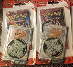 Pokemon Destined Rivals Eevee Promo Checklane Blister (x2) new and sealed - Image 1