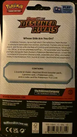 Pokemon Destined Rivals Eevee Promo Checklane Blister (x2) new and sealed - Image 2
