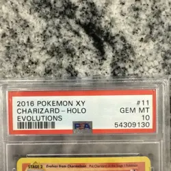 2016 POKEMON XY EVOLUTIONS #11 CHARIZARD 11/108 - HOLO PSA 10 GEM MINT - Image 3