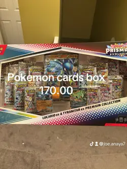 Pokemon Lucario ex & Tyranitar ex Premium Collection Box Prismatic Evolutions - Image 1