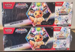 LOT OF 2 Pokemon Prismatic Evolutions Surprise Box & Booster Bundle Sams Club - Image 1
