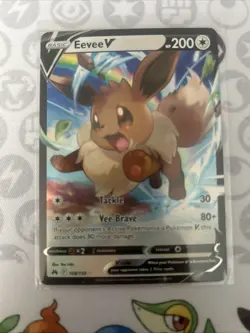 Eevee V Pokemon Crown Zenith #108/159 Near Mint - Image 1