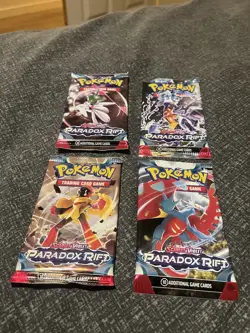 🔥 4 x Pokemon Scarlet and Violet Paradox Rift Booster Packs NEW - Image 1