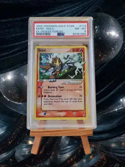 Entei Gold Star 113/115 🔥 PSA 8 Pokemon EX Unseen Forces 🏴󠁧󠁢󠁥󠁮󠁧󠁿 - Image 1