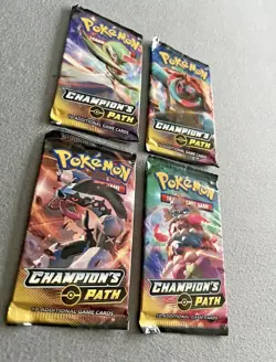 Pokemon Champions Path Art Set 4X Booster Packs Factory Sealed Brand New - Image 1