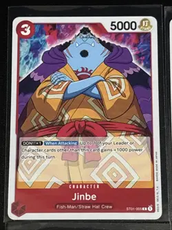 One Piece Starter Deck 1: Straw Hat Crew Theme 6 Card Lot Usopp/Jinbe/Franky - Image 2