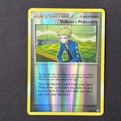 Volkner's Philosophy Reverse Holo 98/111 Rising Rivals Pokemon Card - Image 2