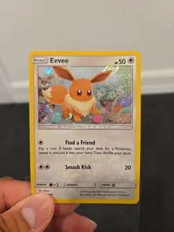 Eevee Ear Pierce Swirl Cosmos Holo SM184 Promo Card Pokemon Eevee Unbroken Bonds - Image 4