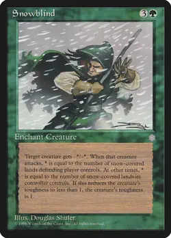 Snowblind Ice Age NM Green Rare MAGIC THE GATHERING MTG CARD ABUGames - Image 1