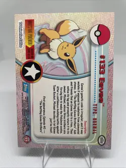 EEVEE #133 Pokemon Card TCG Topps TV Animation - Image 2