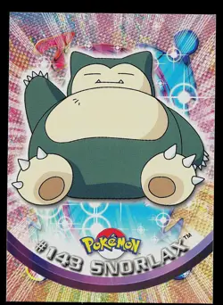 Pokemon Card - Snorlax Topps TV Animation Edition 143 Blue Logo - Image 1