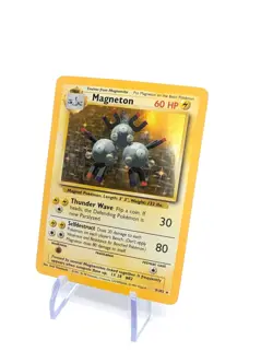 Pokemon TCG Magneton Base Set Holo Card 9/102 Unlimited Rare WOTC - Image 2