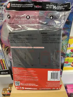Psa Premium Graded Trading Card Black Binder w/ window Holds 36 Evoretro Pokemon - Image 2