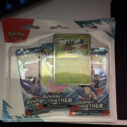Pokemon Journey Together 3 Booster Packs with Yanmega Promo Card - TCG 2024 - Image 1