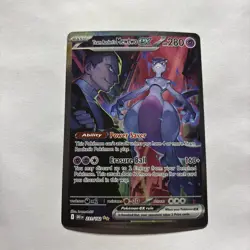 Pokemon Team Rockets Mewtwo EX Special Illustration Card 231/182 Destined Rivals - Image 1