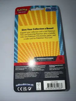 Pokemon TCG Blister 2 Booster Packs with Pawmot Card and Metallic Coin (2024) - Image 2
