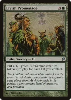 Magic The Gathering MTG ELVISH PROMENADE Lorwyn LP Lightly Played - Image 1