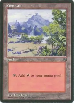 Magic the Gathering 1996 Arena Mountain PROMO UNPLAYED NM - Image 1