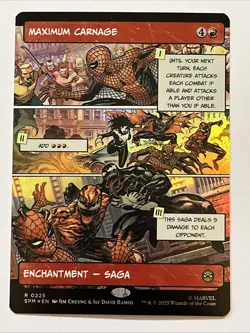 x1 Maximum Carnage - Foil - Borderless R MTG Marvel's Spider-Man M/NM, English - Image 1
