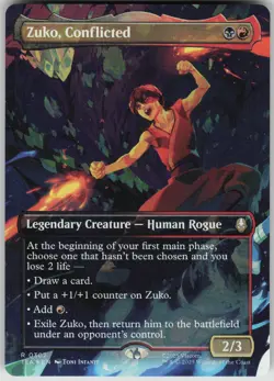 MTG Zuko, Conflicted (Borderless) Foil NM Avatar: The Last Airbender Magic 302 - Image 1