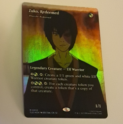 Zuko, Redeemed Poster FOIL NM Avatar Airbender MTG MAGIC THE GATHERING - Image 1
