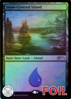 MTG Snow-Covered Island (2) | NM Foil | Secret Lair Eldraine Wonderland {SLD} - Image 1