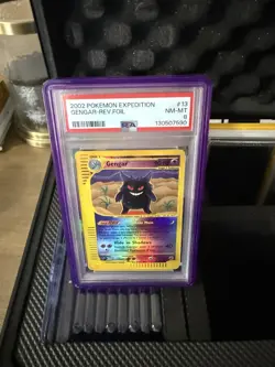 Pokemon Gengar Expedition Reverse Holo Rare PSA 8 - Image 1