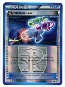 Hypnotoxic Laser Reverse Holo 123/135 Plasma Storm Pokemon Card - Image 1