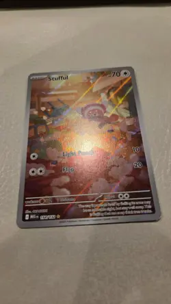 Pokemon TCG Stufful 154/132 ME01: Mega Evolution Illustration Rare Near Mint - Image 2